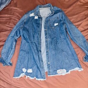 Distressed Denim Jacket